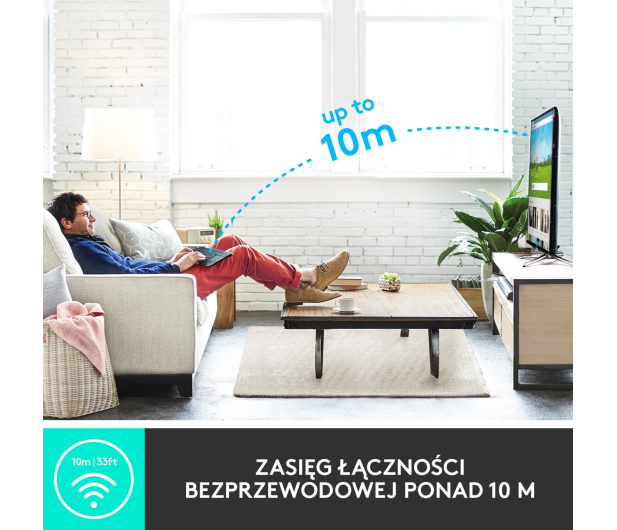 LOGITECH Media K400 plus Biala - 276511 - zdjęcie 9